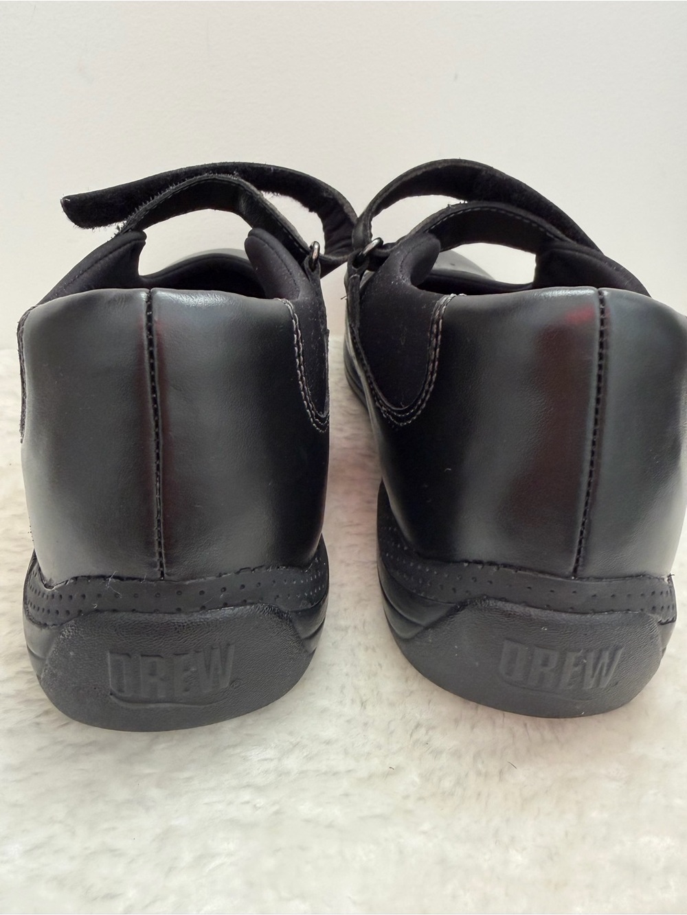 DREW Black Leather Rosemary Mary Jane Comfort Sneaker Shoes - Size 7.5 - EUC - Picture 3 of 8